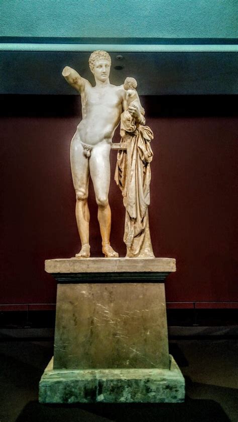 hermes of praxiteles statue|the god hermes by praxiteles.